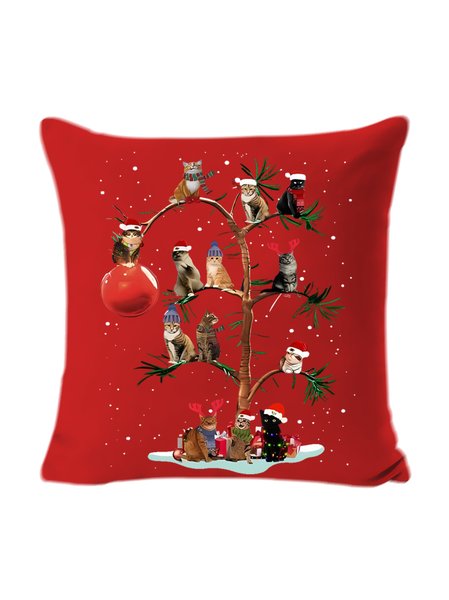 

18*18 Backrest Cushion Pillow Covers Decorations For Home, Red, Pillow Covers
