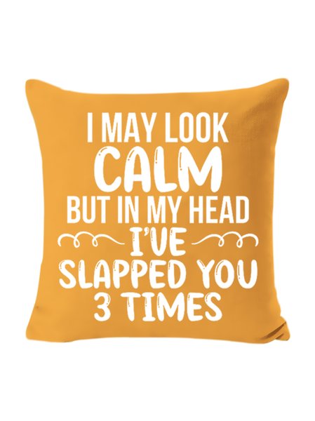 

18*18 Backrest Cushion Pillow Covers Decorations For Home, Yellow, Pillow Covers