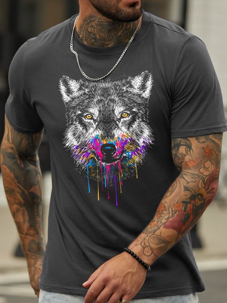 

Lilicloth X Cadzart Wolf Men's T-Shirt, Deep gray, T-shirts