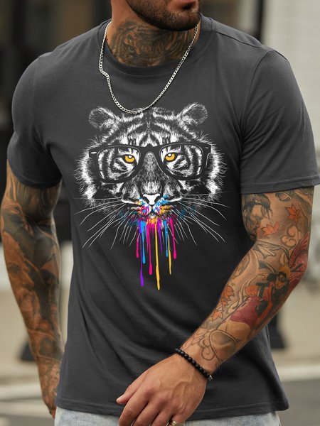 

Lilicloth X Cadzart Tiger Men's T-Shirt, Deep gray, T-shirts