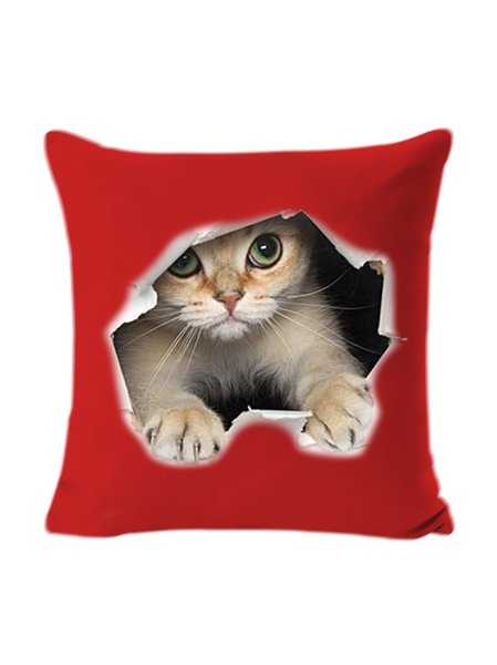 

18*18 Backrest Cushion Pillow Covers Decorations For Home, Wine red, Pillow Covers