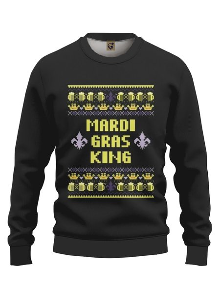 

Ugly Mardi Gras Crew Neck Sweatshirt, Black, Hoodies&Sweatshirts