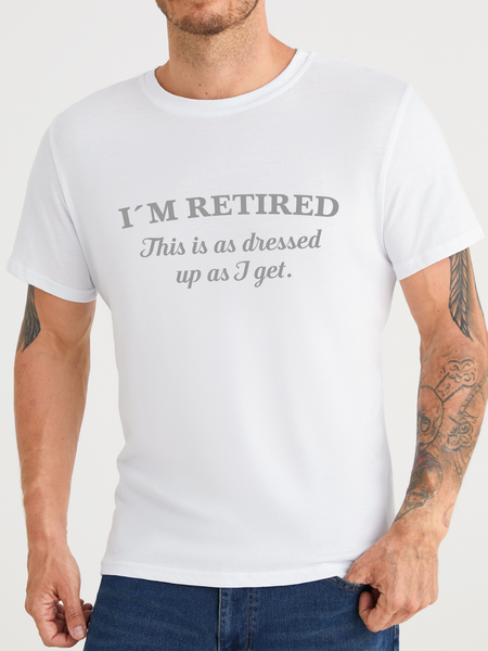 

Lilicloth X Hynek Rajtr I'm Retired Men's T-Shirt, White, T-shirts