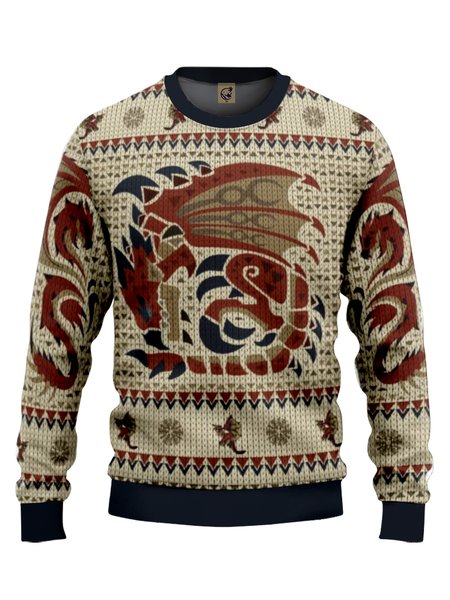 

Ugly Dragon Crew Neck Sweatshirt, Brown, Hoodies&Sweatshirts
