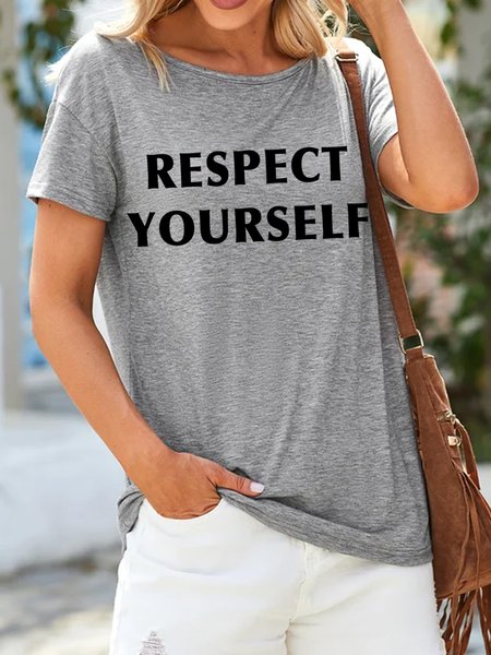 

Lilicloth X Kelly Respect Yourself Women's T-Shirt, Gray, T-shirts