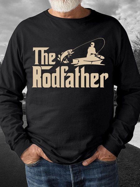 

Fishing Lovers Gift The Rodfather Men's Sweatshirt, Black, Hoodies&Sweatshirts