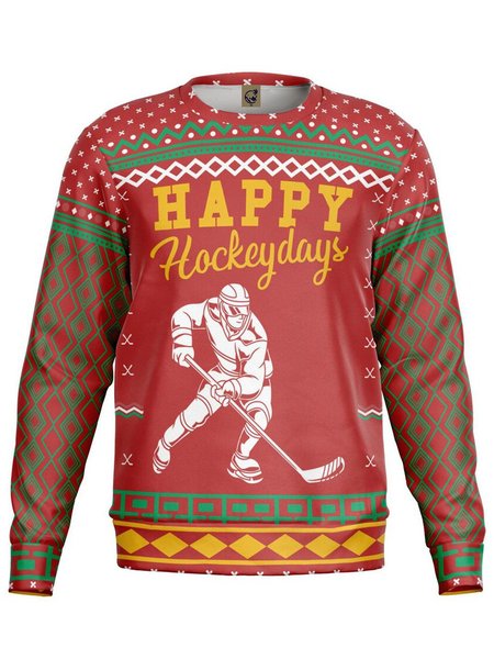 

Ugly Hockeydays Crew Neck Sweatshirt, Red, Hoodies&Sweatshirts