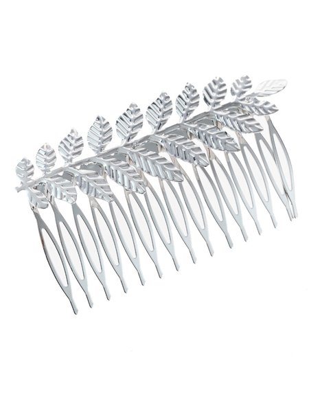 

Casual Gold Vintage Leaf Pattern Ancient Athenian Headwear Hair Roller Daily Commuter Wedding Party Jewelry, Silver, Women Hair Accessories