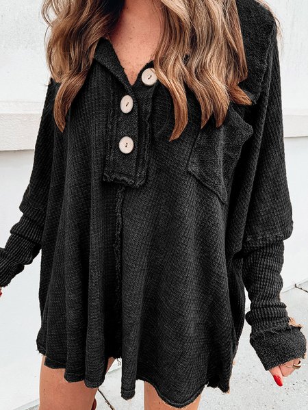 

Casual Regular Fit Plain V Neck Sweatshirt, Deep gray, Sweatshirts & Hoodies