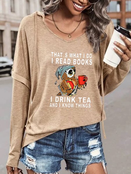

Text Letters Wool/Knitting Casual Loose Top, Khaki, Tops