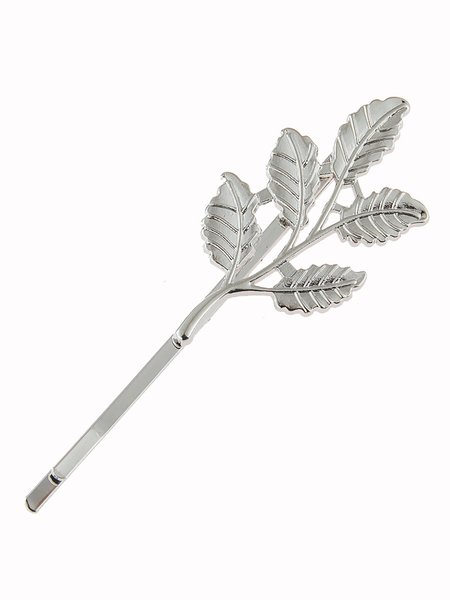 

Bohemian Retro Leaf Hairpin Hair Accessories, Silver, Women Hair Accessories
