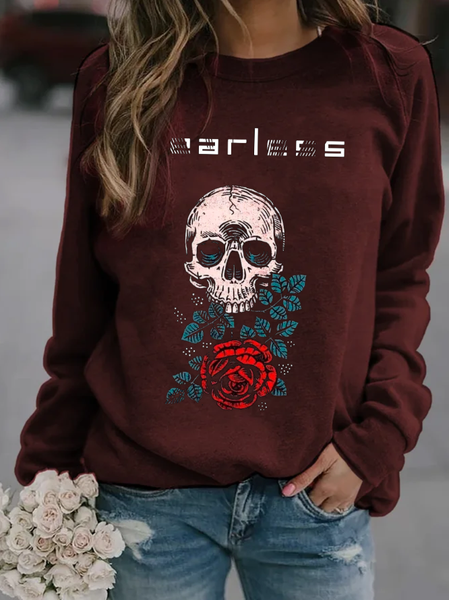 

Crew Neck Casual Sweatshirt, Brown, Sweatshirts & Hoodies