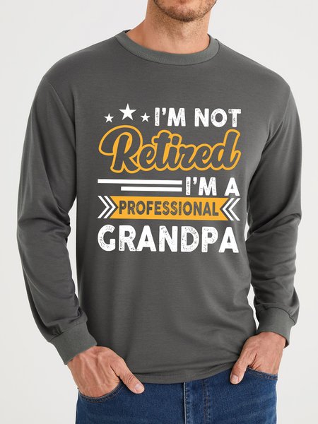 

Lilicloth X Manikvskhan I'm Not Retired I'm A Professional Grandpa Men's Sweatshirt, Gray, Hoodies&Sweatshirts