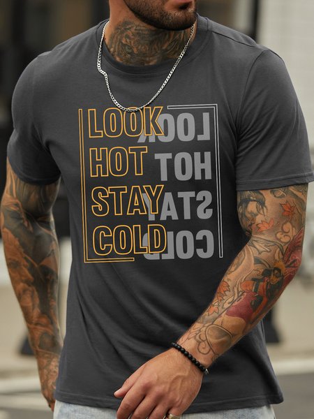 

Lilicloth X Jessanjony Look Hot Stay Cold Men's T-Shirt, Deep gray, T-shirts