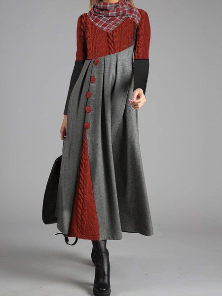 

Regular Fit Casual dress, Red, Maxi Dresses