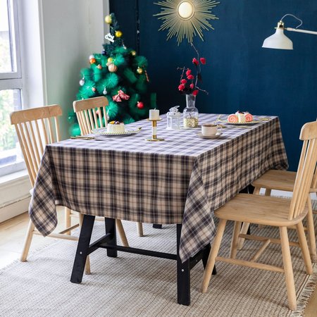 

55*55 Table Cloth Plaid Art Table Tarps Party Decorations, Color3, Tablecloth