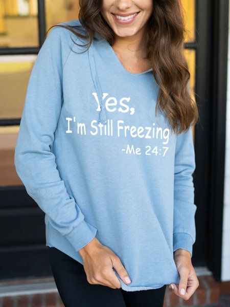 

Regular Fit Casual Text Letters Sweatshirt, Blue, Sweatshirts & Hoodies