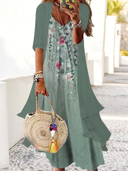 

Casual V Neck Knitted Two-Piece Set, Multicolor, Suit Set