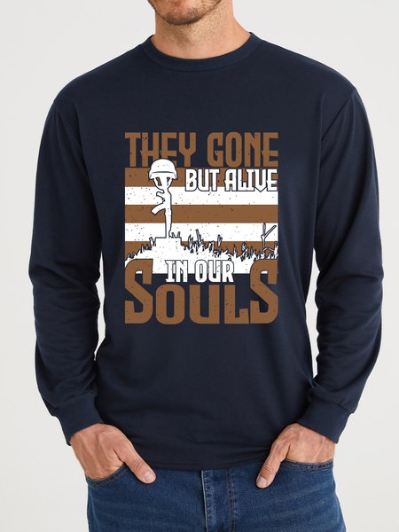 

Lilicloth X Jessanjony They Gone But Alive In Our Souls Men's Sweatshirt, Blue, Hoodies&Sweatshirts