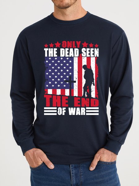 

Lilicloth X Jessanjony Only The Dead Seen The End Of War Men's Sweatshirt, Blue, Hoodies&Sweatshirts