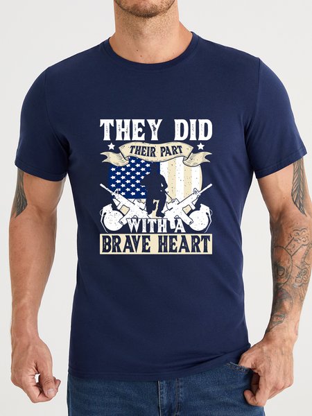 

Lilicloth X Jessanjony They Did Their Part With A Brave Heart Men's T-Shirt, Purplish blue, T-shirts