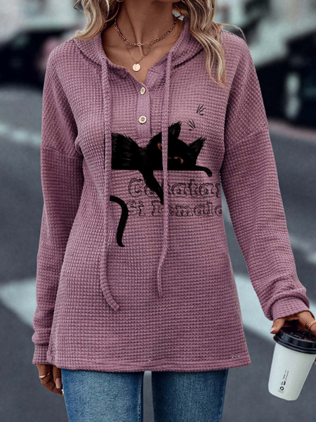 

Hoodie Casual Regular Fit T-Shirt, Burgundy, T-Shirts