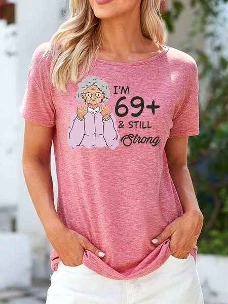 

Lilicloth X Manikvskhan I‘m Over 69 And Still Strong Women's T-Shirt, Red, T-shirts