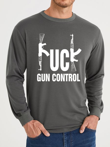 

Lilicloth X Y Gun Control Men's Sweatshirt, Gray, Hoodies&Sweatshirts