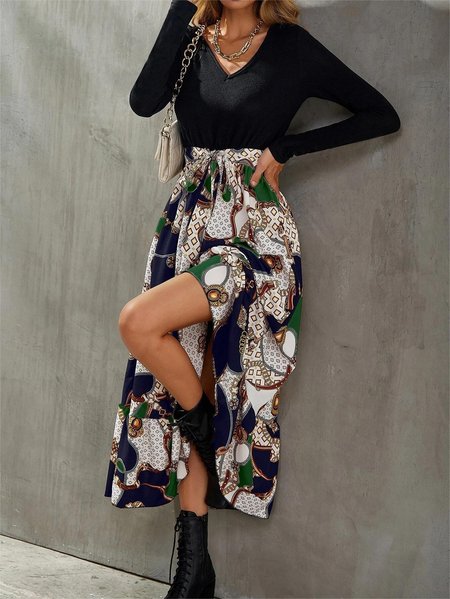 

Urban Knitted Regular Fit Spring Midi Dress, Black, Midi Dresses