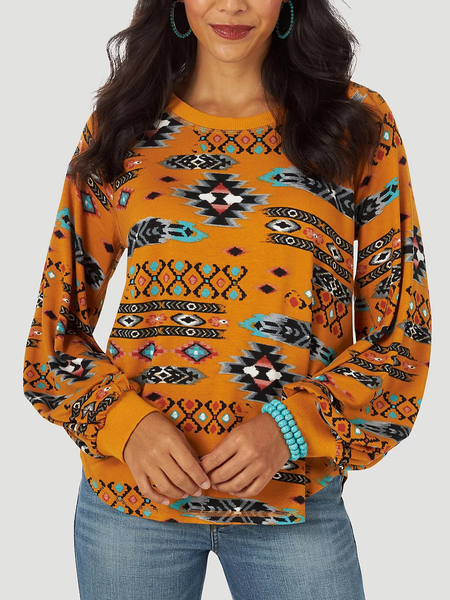 

Crew Neck Casual Ethnic T-Shirt, Yellow, T-Shirts