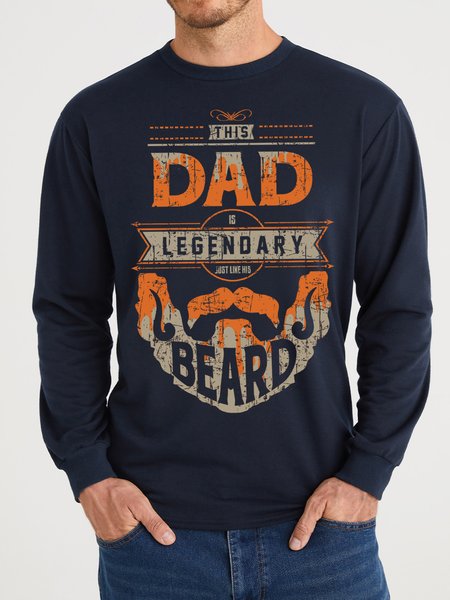 

Lilicloth X Cadzart This Dad Is Legendary Men's Sweatshirt, Blue, Hoodies&Sweatshirts