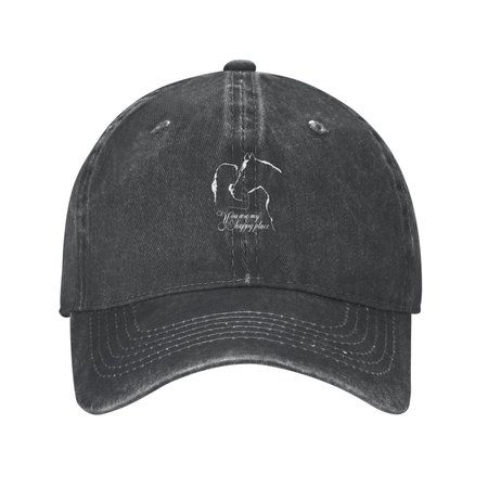 

Yes I Smell Like A Horse Animal Funny Text Letters Adjustable Hat, Black, Hats