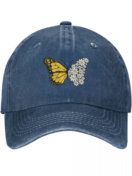 

Funny Butterfly Adjustable Hat, Dark blue, Hats