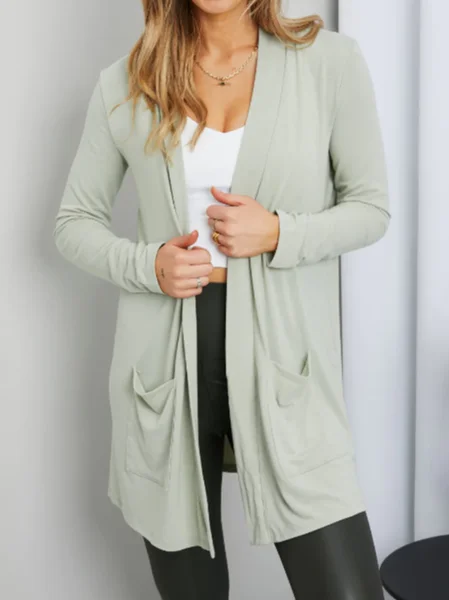 

Regular Fit Casual Others Plain Other Coat, Lightgreen, Cardigans