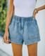 

Loose Denim Casual Plain Jeans, Light blue, Jeans