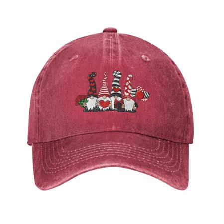 

Elves Valentine's Day Adjustable Hat, Red, Hats