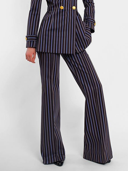 

Regular Fit Urban Striped Fashion Long Pants, Stripe, Pants