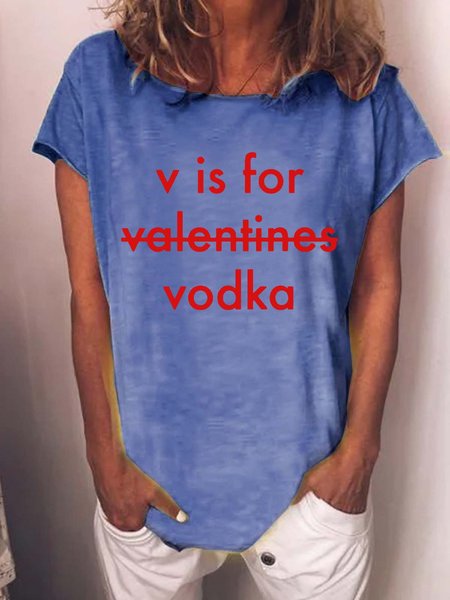 

Women's Funny Valentine‘s Day T-Shirt, Blue, T-shirts