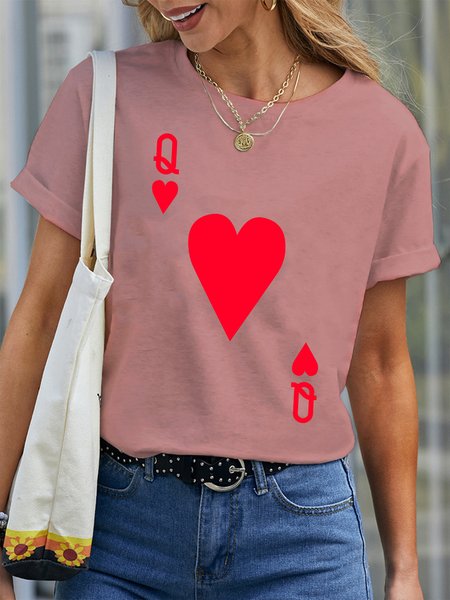 

Lilicloth X Abu Valentine's Day Queen Heart Women's Couple T-Shirt, Pink, T-Shirts