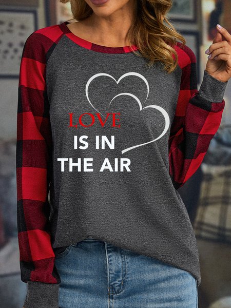 

Lilicloth x Iqs Love Is In The Air Women's Couple Long Sleeve Buffalo Plaid T-Shirt, Gray, Shirts & Blouses