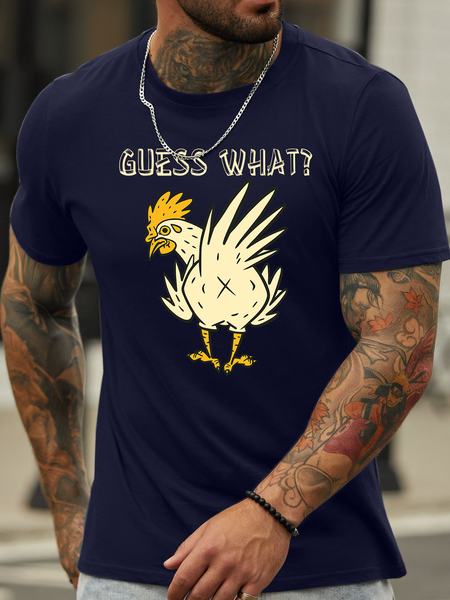

Lilicloth X Manikvskhan Guess What Men's T-Shirt, Purplish blue, T-shirts