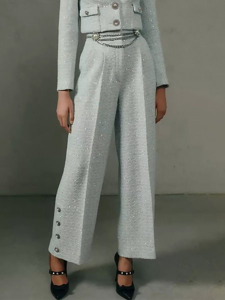 

Regular Fit Plain Elegant Fashion Pants, As picture, Pants