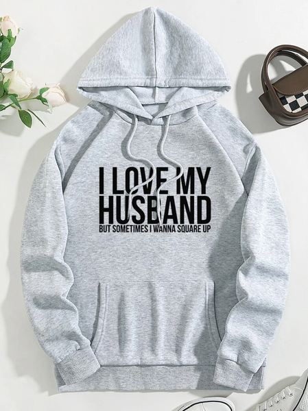

Hoodie Casual Sweatshirt, Light gray, Sweatshirts & Hoodies