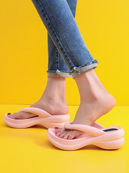 

Women's Comfy EVA Beach Flip-Flops, Pink, Sandals