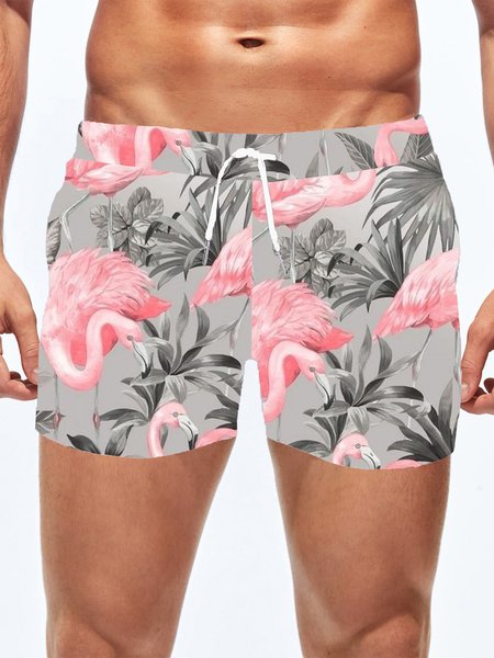 

Hawaii Animal Printing Swimsuit Bottom, Multicolor, Men's shorts