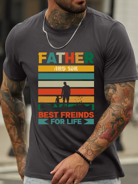 

Lilicloth X Rajib Sheikh Father And Son Best Friends For Life Men's T-Shirt, Deep gray, T-shirts