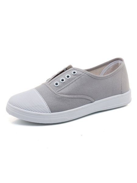 

Comfortable Lightweight Breathable Soft Canvas Shoes, Gray, Sneakers