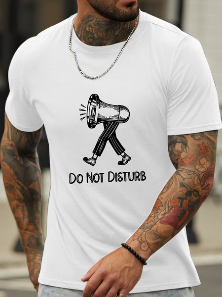 

Lilicloth X Jessanjony Do Not Disturb Men's T-Shirt, White, T-shirts