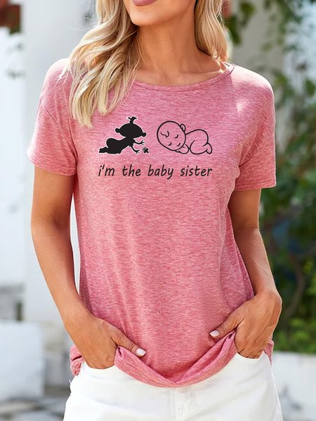 

Lilicloth X Jessanjony I'm The Baby Sister Women's T-Shirt, Red, T-shirts