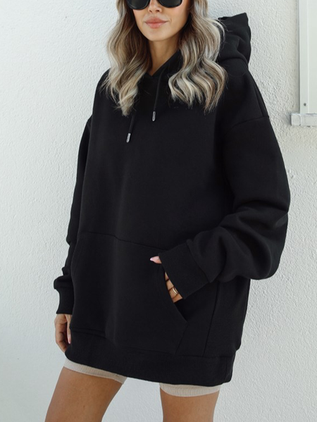

Hoodie Elegant Regular Fit Sweatshirt, Black, Hoodies and Sweatshirts
